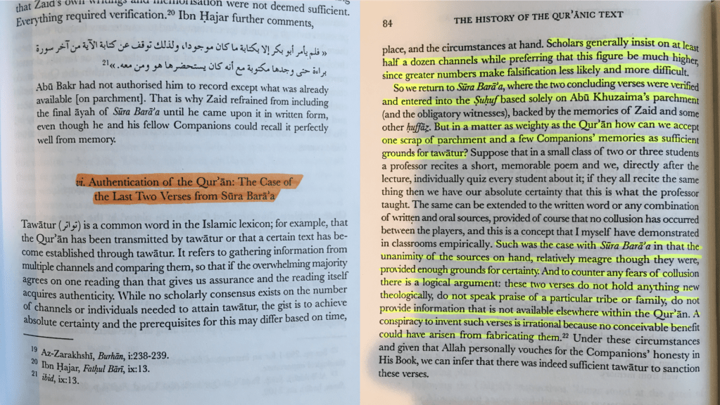 The "worth two" ruling at its source: Khuzayma testified to a sale he had not witnessed, "by considering you trustworthy" (Sunan Abi Dawud 3607).