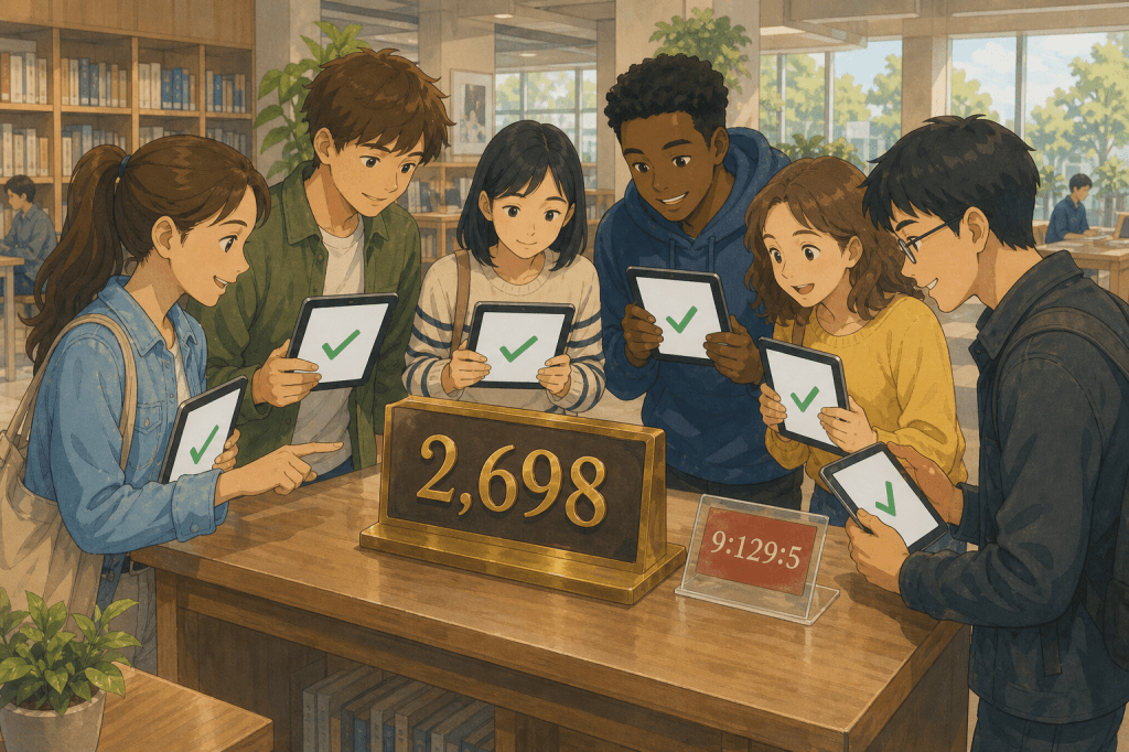 Public audit desk where readers independently reproduce and compare the six-step count.
