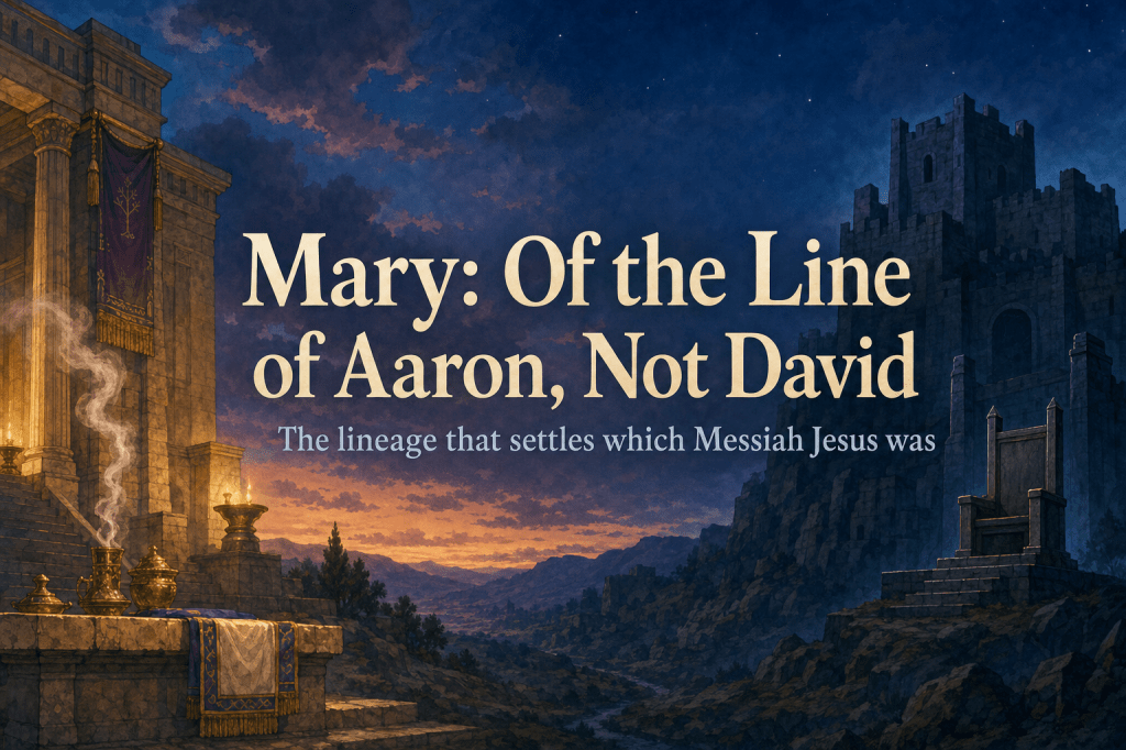 Mary: Of the Line of Aaron, Not David