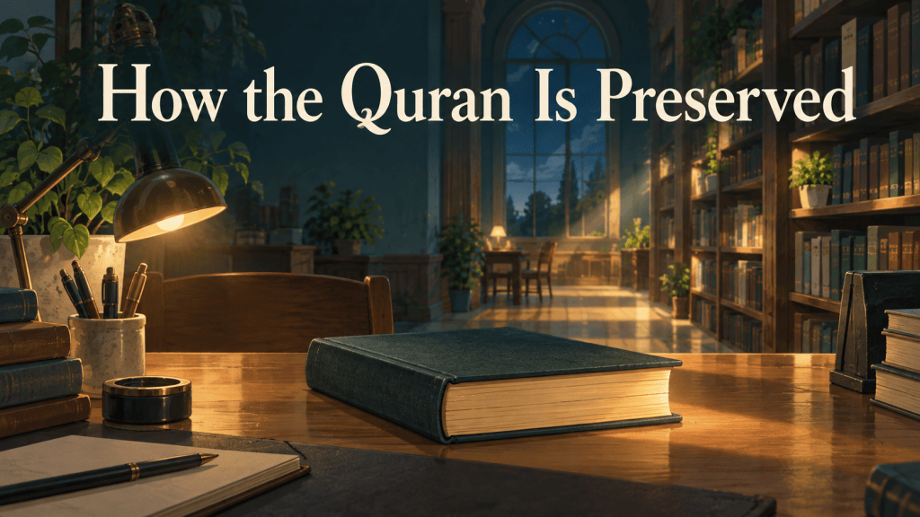 Title card: How the Quran Is Preserved